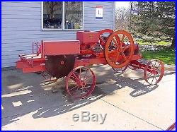 Galloway Hit Miss Gas Engine Saw Rig Runs Backwards With Friction Mag Ignition