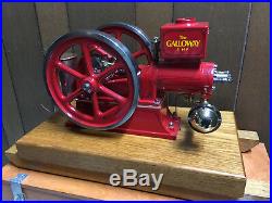 Galloway Hit and Miss, Red, Pin Striped, 1/4 Scale, Running Model Engine