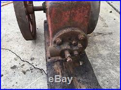 Gray Hit & Miss Engine 1-3/4 HP Antique Farm Engine Flywheel Steam