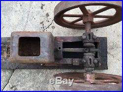 Gray Hit & Miss Engine 1-3/4 HP Antique Farm Engine Flywheel Steam