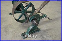 HIT AND MISS ENGINE LINE SHAFT BELT PULLEY ASSEMBLY w IDLER & HANGERS BLACKSMITH
