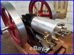 Hand Built (Not Cast) Hit and Miss Model Engine Runs Great Starts Easy