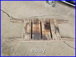 Heavy Duty Hit & Miss Stationary Engine Motor Wooden Stand Cart Carry Stand Ihc