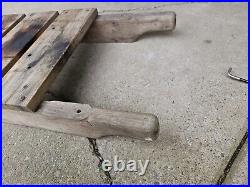 Heavy Duty Hit & Miss Stationary Engine Motor Wooden Stand Cart Carry Stand Ihc