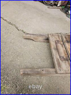 Heavy Duty Hit & Miss Stationary Engine Motor Wooden Stand Cart Carry Stand Ihc