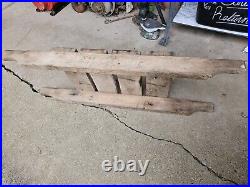 Heavy Duty Hit & Miss Stationary Engine Motor Wooden Stand Cart Carry Stand Ihc