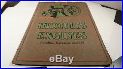 Hercules Engines Hit and Miss Gasoline Kerosene and Oil Catalog Brochure No 10