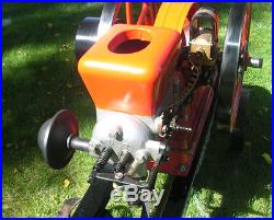Hit Miss Engine Associated 3 Mule Team Old Cart Antique Flywheel Cast Iron 1916