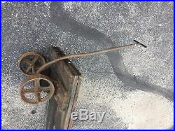 Hit Miss Engine Cart Gas Stationary Engine Cart Industrial Table Base Antique