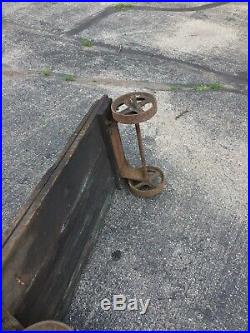 Hit Miss Engine Cart Gas Stationary Engine Cart Industrial Table Base Antique