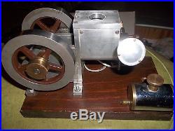 Hit Miss Gas Engine old vintage antique steam toy looking motor very nice works