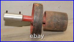 Hit & Miss engine pulley 1276C leather flat belt drive farm tractor collectible
