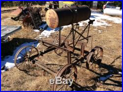 Hit and miss gas engine cart
