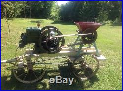 Hit & miss engine Fairbanks Morse Z 3hp with cart, corn mill, grinder, John deer
