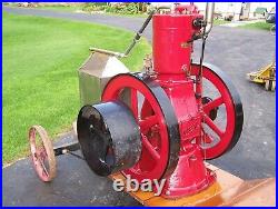 IDEAL 9hp Tank Cooled Hit Miss Gas Engine Ignitor Steam Magneto Oiler Motor WOW