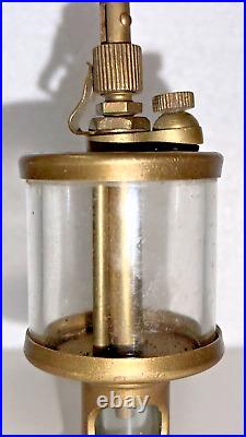 IHC Brass Cylinder Oiler #2 Hit Miss Gas Engine Antique Vintage Steampunk 3/8