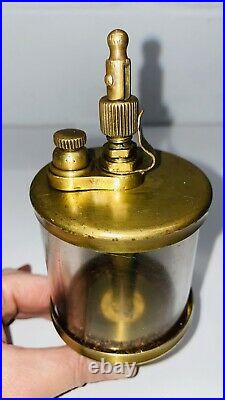 IHC Brass Cylinder Oiler Hit Miss Engine 1/4 International Steampunk Vintage