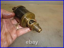 IHC FAMOUS No. 2 CYLINDER OILER Brass Lubricator Hit and Miss Gas Engine Old