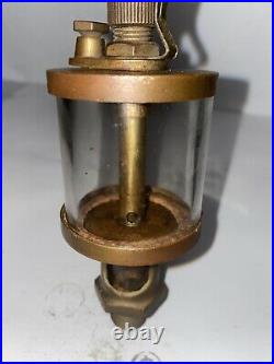 IHC Style #2 Brass Cylinder Oiler Hit Miss Gas Engine Antique Vintage Steampunk