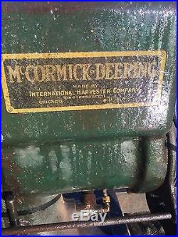 International Harvester McCormick Ihc Type M Gas Engine Antique Hit And Miss