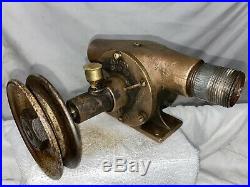 JABSCO Pump Co 1 1/4 WATER GEAR PUMP Belt Brass Hit Miss Gas Engine Farm Antique