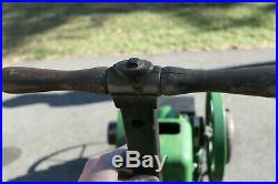 JOHN DEERE Hit & Miss Stationary E 1 1/2HP Engine MINT With Cart & Oil Container