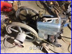 Jaeger Machine Co Hercules Hit and Miss Engine, Antique Vintage 2 HP cart runs