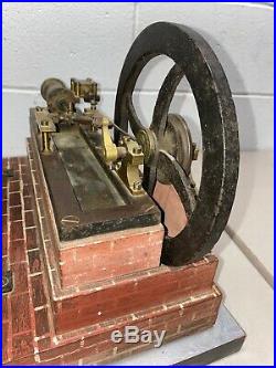 James W. Queen Model Steam Engine Toy Hit Miss Gas Antique Motor Flywheel Boiler