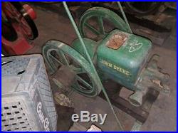 John Deere 1 1/2 HP Stationary Gas Engine on Cart