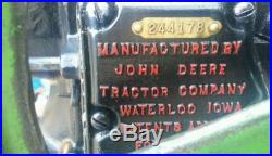 John Deere 1.5 hp Hit & Miss Flywheel Antique 1925 John Deere motor