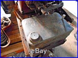 Johnny Boy Hit or Miss engine Original wooden base, Tank Paint and Crank