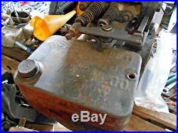 Johnny Boy Hit or Miss engine Original wooden base, Tank, Paint and Crank