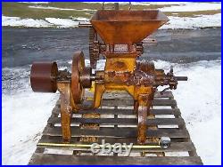 KELLY DUPLEX #2 Burr Mill Feed Grinder Grain Hit Miss Gas Engine Steam Tractor