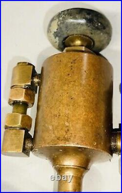 LOGAN 1/3 Pint Brass Cylinder OILER Hit Miss Steam Gas Engine Antique 3/8