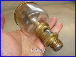 LONERGANS WINE GLASS OILER for OTTO Hit Miss GAS ENGINE Old Brass 3.290 Glass