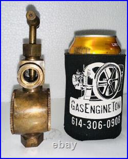 LUNKENHEIMER Brass Sight Feed Angle Valve Fig 961 Oil Hit Miss Steam Engine 3/8