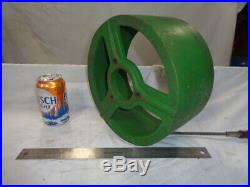 Large 10 John Deere cast iron pulley for hit miss gas engine