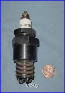 Large 3/4 Straight Pipe Thread Hit Miss Gas Engine Vintage Antique Spark Plug