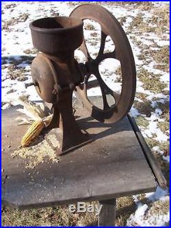 Large #3 Burr Mill-corn Grinder-hit-n-miss Engine Display-farm Tool Item
