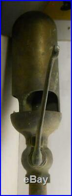 Large Brass Steam Whistle Powell 11.0 in. Tall Steam Engine Tractor Hit & Miss
