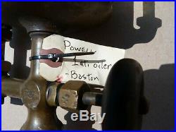 Large POWELL 1qt brass lubricator oiler steam engine hit miss gas
