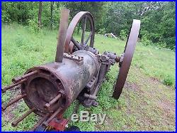 Large hit and miss engine parts bessemer yard art steam punk tractor cast iron