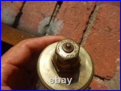 Large lunkenheimer #3 brass rod oiler hit miss antique engine