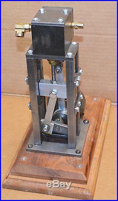 Live Steam Engine Machinist Made Compressed Air Hit or Miss Scale Model on Board