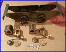 Live steam locomotive engines chassis incomplete kit brass train rail hit miss