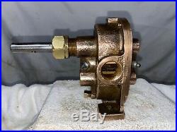 Lobee WATER GEAR PUMP Brass Hit Miss Gas Engine Antique Part #17079