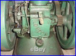 London Vertical Hit Miss Gas Engine With Pump Jack Gears