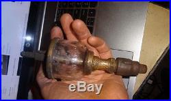 Lonergan Brass Oiler OTTO Gas Engine Old Wine Glass Hit Miss Lonergan's Phila Pa