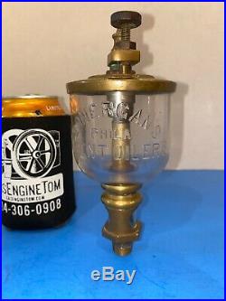 Lonergan Wine Glass Bottom Brass Oiler Hit Miss Gas Engine Antique Lonergans Old