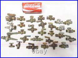 Lot of Antique Vintage Hit & Miss Gas Steam Engine Brass Valves Fittings